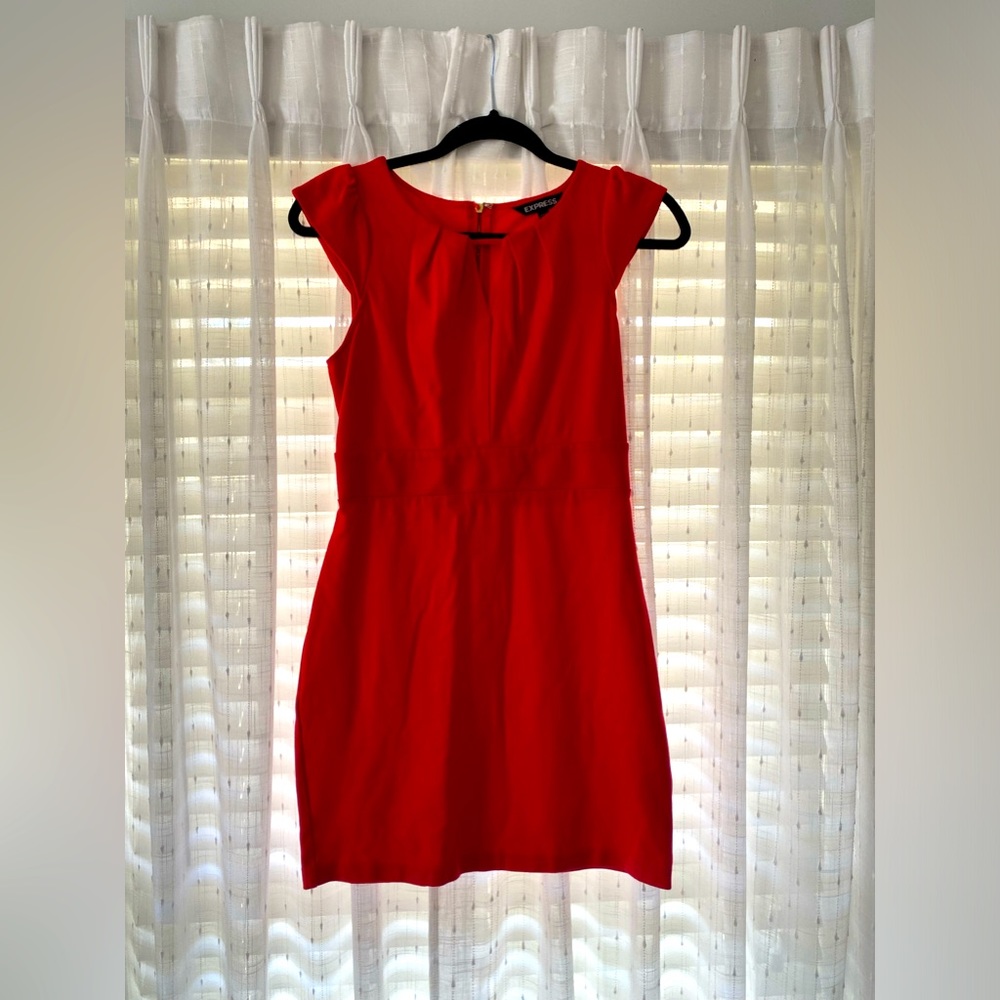 Beautiful, vibrant red dress. Express size 2.